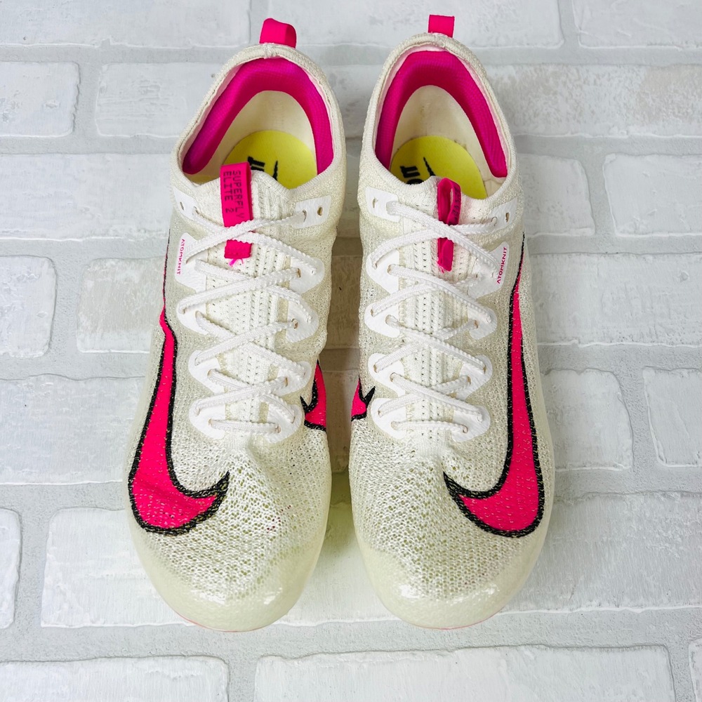 Nike Air Zoom Superfly Elite 2 Track Spikes White Pink CD4382-101 Womens 10.5